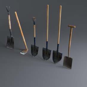 现代铁锨3D模型下载